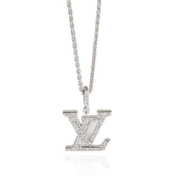Louis Vuitton Jewelry - LOUIS VUITTON Idylle Blossom Pendant in 18k White Gold 0.3 CTW